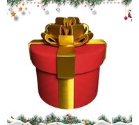Regalo de broma, cubos anidados cerrados, embalaje de rompecabezas humorístico, componente de centro de mesa de celebración, recuerdo de Navidad, perfecto para pequeños regalos de ocultación de