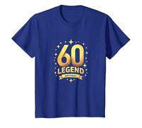 Regalo de celebración de Leyenda de 60 cumpleaños para la Edad de hitos Camiseta, Niños, Azul Real, 8 años