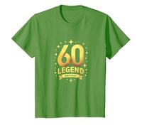 Regalo de celebración de Leyenda de 60 cumpleaños para la Edad de hitos Camiseta, Niños, Hierba, 8 años