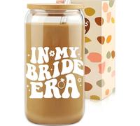 Regalo de compromiso de prometido, taza de cristal In My Bride Era, regalos para futura esposa, regalo de boda para novia, taza de café de novia moderna, regalo de Navidad para nueva esposa, regalo de
