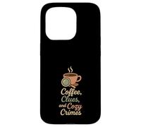 Regalo de Cozy Crime Club Mystery Reader con forma de libro para un detective Carcasa para iPhone 15 Pro