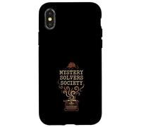 Regalo de Cozy Crime Club Mystery Reader con forma de libro para un detective Carcasa para iPhone X/XS
