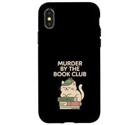 Regalo de Cozy Crime Club Mystery Reader con forma de libro para un detective Carcasa para iPhone X/XS