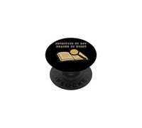 Regalo de Cozy Crime Club Mystery Reader con Forma de Libro para un Detective PopSockets PopGrip Adhesivo