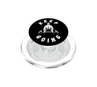 Regalo de Crecimiento con Cita Motivacional Divertida con Texto en inglés Keep Going PopSockets PopGrip para MagSafe