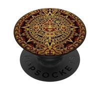 Regalo de Cultura India indígena nativa Americana Sol Azteca PopSockets PopGrip Adhesivo