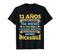 Regalo de cumpleaños 13 años increíble niño niña divertido Camiseta