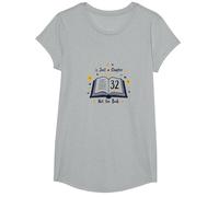 Regalo de cumpleaños: 32 es Solo un capítulo, no el Libro Camiseta, Niñas, Gris Jaspeado, Grande