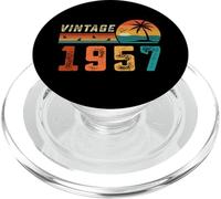 Regalo de cumpleaños de 69 años para Hombres y Mujeres, Palm Retro Vintage 1957 PopSockets PopGrip para MagSafe