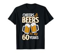 Regalo de cumpleaños de Cheers and Beers To My 60 Years Sixty Camiseta