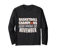 Regalo de cumpleaños de los campeones de Baloncesto Nacen en noviembre Manga Larga