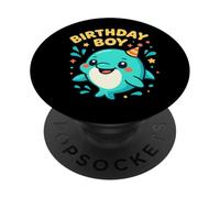 Regalo de cumpleaños de pez delfín Genial para Hijo, Adolescente y Hermano PopSockets PopGrip Adhesivo