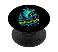 Regalo de cumpleaños de pez delfín Genial para Hijo, Adolescente y Hermano PopSockets PopGrip Adhesivo