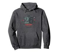 Regalo de cumpleaños de Quarter Century + 1: Age 26 Sudadera con Capucha, Unisex para Adultos, Jaspeado Oscuro, M