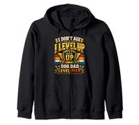 Regalo de cumpleaños Divertido para papá con Texto en inglés I Don't Age I Level Up Dog Sudadera con Capucha