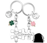 Regalo de cumpleaños dulce para marido mujer llavero - 'Te encontraré más temprano y te amaría más tiempo' - Regalo de cumpleaños para novio novia - Regalo de amor llavero, 5, L