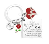 Regalo de cumpleaños dulce para marido mujer llavero - 'Te encontraré más temprano y te amaría más tiempo' - Regalo de cumpleaños para novio novia - Regalo de amor llavero, 6, L