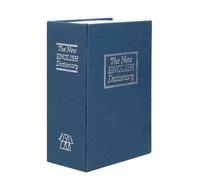 Regalo de cumpleaños for niños con Caja de Seguridad Secreta Oculta, Caja de Ahorro de Dinero, Libro, Diccionario Creativo, alcancías con Monedas(Blue)