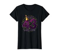 Regalo de cumpleaños: I Make 43 Look Good Funny Age Celebration Camiseta, Mujer, Negro, XXL