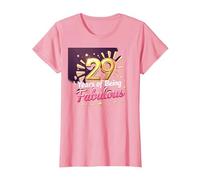 Regalo de cumpleaños número 29: Celebración de años fabulosos Camiseta, Mujer, Rosado, 3XL