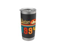 Regalo de cumpleaños número 32, 32 años, hombres y mujeres, retro, vintage 1994 Vaso térmico de acero inoxidable de doble pared
