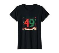 Regalo de cumpleaños número 49: Celebración épica Falla y GANA Camiseta, Mujer, Negro, M