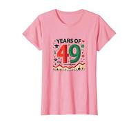 Regalo de cumpleaños número 49: Celebración épica Falla y GANA Camiseta, Mujer, Rosado, M