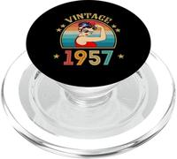 Regalo de cumpleaños número 69 para Mujer Retro Vintage 1957 de 69 años PopSockets PopGrip para MagSafe