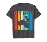Regalo de cumpleaños para 18 años Quad Fan 4x4 ATV Chicos Camiseta, Hombre, Jaspeado Oscuro, L