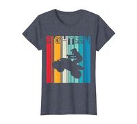 Regalo de cumpleaños para 18 años Quad Fan 4x4 ATV Chicos Camiseta, Mujer, Azul Jaspeado, L