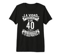 Regalo de cumpleaños para Hombre 40 en español Cuarenta años Camiseta Premium