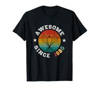 Regalo de cumpleaños para Jugador de Tenis de 46 años Impresionante Desde 1980 Camiseta