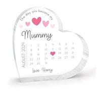 Regalo de cumpleaños para mamá, recuerdo de primer cumpleaños como mi madre, regalo personalizado de hija o hijo, placa acrílica, recuerdo decorativo de señalización