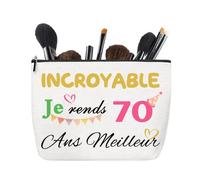 Regalo de cumpleaños para mujer, hija, neceser de maquillaje, regalos de cumpleaños para mamá, papá, regalos de cumpleaños para amor, 70, S