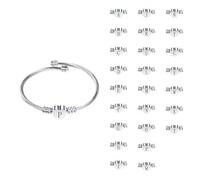 Regalo de cumpleaños para niñas y mujeres, pulseras de plata con inicial, brazalete dorado con corazón de amor, regalo para edades de 7 a 60 años, talla única, mis pedidos Decoraciones de cumpleaños