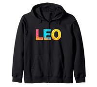 Regalo de cumpleaños para niño o Hijo con Nombre de Leo Sudadera con Capucha