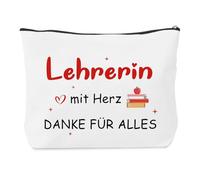 Regalo de cumpleaños para profesora, regalo de Navidad, regalo para el día de la madre, bolsa de cosméticos, Blanco, Maletín de cosméticos