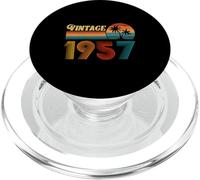 Regalo de cumpleaños Vintage de 1957 para Hombres y Mujeres, 69 años, Palma Retro PopSockets PopGrip para MagSafe