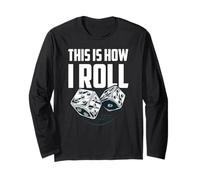 Regalo de Dados This Is How I Roll Craps Gambling Casino Las Vegas Manga Larga