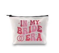 Regalo de despedida de soltera para novia, esposa, despedida de soltera, regalo en la era de mi novia, bolsa de maquillaje, regalo para compromiso, boda, Bride Era Bag Eu, Bolsa de cosméticos con