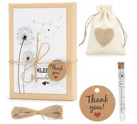 Regalo de dinero con tubo de ensayo de plástico, tarjeta de felicitación, bolsa de yute y caja de regalo, regalo creativo para Navidad, cumpleaños, boda, consagración juvenil