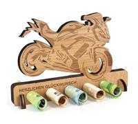 Regalo de dinero de cumpleaños de madera, regalo de dinero para carnet de conducir, nuevo coche, gasolinera, regalo de dinero, regalo de madera, decoración para amigos, familia, mujeres (máquina de