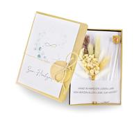 Regalo de dinero para bodas, regalos de boda para novios, dinero, caja de embalaje con tarjeta de boda, flores secas, cuerda de cáñamo, tubo de ensayo, cinta de papel de estraza colgante