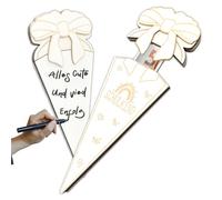 Regalo de dinero para escolarización de madera, regalos creativos para niños y niñas, regalos únicos para el comienzo escolar, introducción escolar, decoración de mesa, regalo de escolarización