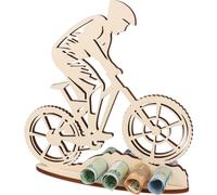 Regalo de dinero XL de madera para bicicleta de montaña, idea de regalo para bicicleta, paquete de cupones, regalo divertido para mujeres y hombres (bicicleta de montaña)