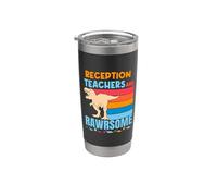 Regalo de dinosaurio para profesores de recepción y cuidadoras Vaso térmico de acero inoxidable de doble pared