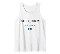 Regalo de Estocolmo Suecia Souvenir Suecia Viajes Camiseta sin Mangas