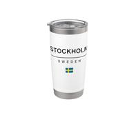 Regalo de Estocolmo Suecia Souvenir Suecia viajes Vaso térmico de acero inoxidable de doble pared