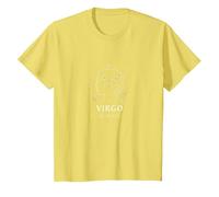 Regalo de Estrella de la astrología del Zodiaco Celestial de la Temporada Virgo Camiseta, Niños, Limón, 12 años