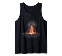 Regalo de geología del volcán en erupción, lava brillante, vulcanología Camiseta sin Mangas